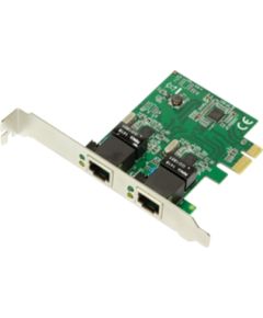 Logilink PC0075, 2-port Gigabit PCI Express network card Logilink 2 x Gigabit Lan (RJ 45) PCIe