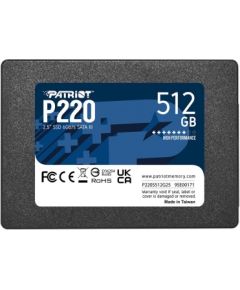 SSD PATRIOT P220 512GB SATA3 2,5"
