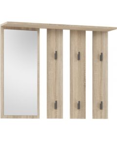 Top E Shop Hanger + mirror PARMA 100x15x.81.5 cm, oak sonoma