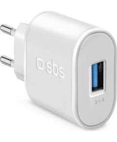 Travel Fast Charger 10W USB 2.1A By SBS White