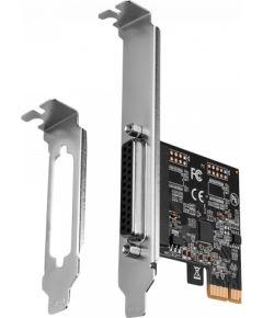 Axagon PCI-Express card with one parallel port. Low profile.