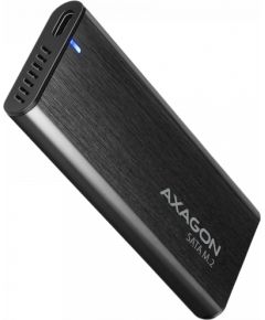 AXAGON EEM2-SBC, M.2 SATA screwless RAW box, black, SuperSpeed USB-C 10 Gbps