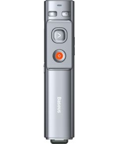 Baseus Orange Dot Multifunctionale remote control for presentation, with a laser pointer - gray