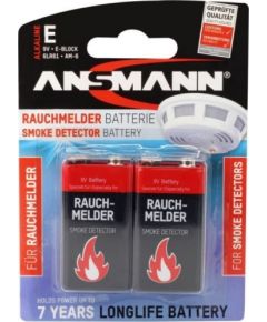 Ansmann battery smoke detector - Alkaline 9V EBlock, Blister