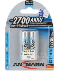 Ansmann Mignon NiMh battery 2xAA 2700mA