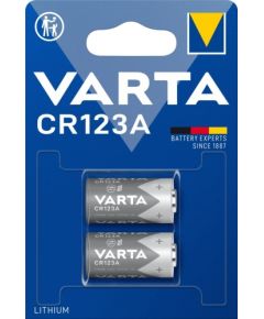 Varta LITHIUM Cylindrical CR123A, battery (2 pieces, CR123A)