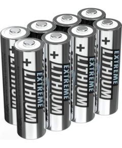 Ansmann Extreme Lithium Mignon AA, battery (silver, 8 pieces)