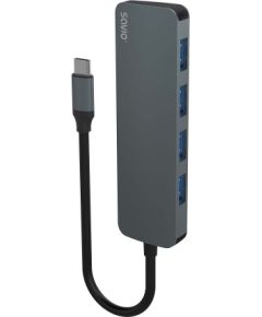 SAVIO Hub USB-C - 4 x USB-A, AK-54