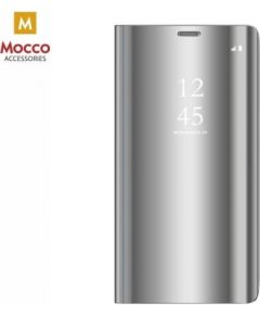 Mocco Clear View Cover Case Grāmatveida Maks Telefonam Samsung G975 Galaxy S10 Sudraba