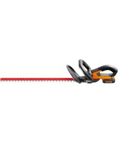 (Ir Veikalā)  Dzīvžoga šķēres Worx WG260E; 20 V; 1x2,0 Ah; akumulatora; 61 cm