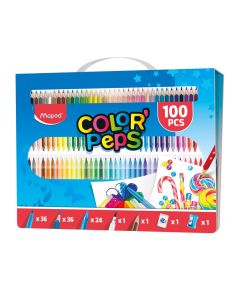 MAPED zīmēšanas komplekts ColorPeps 100 pcs, 3154149070039