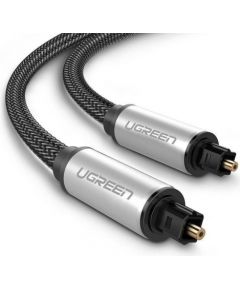 UGREEN AV108 Toslink Audio optical cable, braided aluminum, 1m (grey)