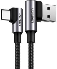 Ugreen USB - USB Typ C angled cable Quick Charge 3.0 QC3.0 3 A 1 m gray (US176 20856)