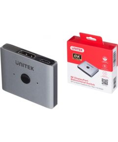 UNITEK BIDIRECTIONAL SWITCH DP 1.4, 8K, 2ON1