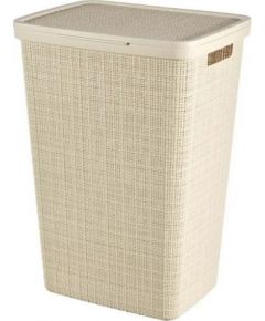 Curver NATURAL STYLE laundry basket 58L Cream