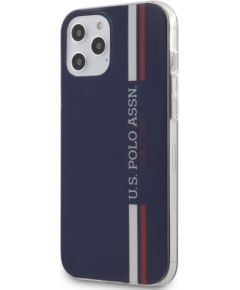 3MK U.S. Polo USHCP12LPCUSSNV Tricolor VS Чехол для Apple iPhone 12 Pro Max Синий
