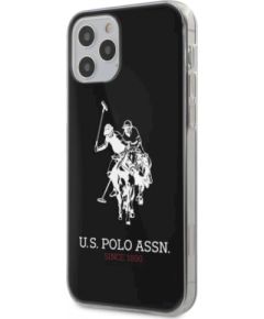 3MK U.S. Polo USHCP12MTPUHRBK Big Horse Cover Чехол для Apple iPhone 12 / 12 Pro Черный