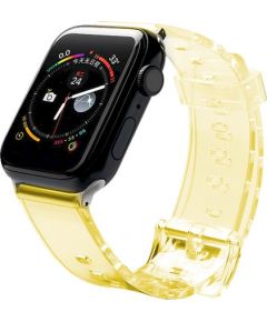 Fusion Light silikona siksniņa Apple Watch 38mm / 40mm / 41mm dzeltena