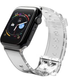 Fusion Light silikona siksniņa Apple Watch 42mm / 44mm / 45mm melna