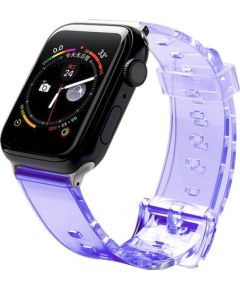 Fusion Light silikona siksniņa Apple Watch 38mm / 40mm / 41mm violeta
