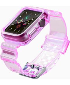 Fusion Light Set silikona siksniņa Apple Watch 38mm / 40mm / 41mm sarkana