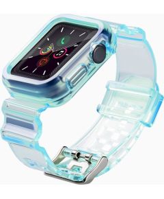 Fusion Light Set silikona siksniņa Apple Watch  42mm / 44mm / 45mm zila