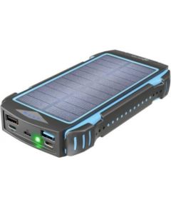 Prio Fast Charge Solar Power Bank Solārā Ārējas Uzlādes Baterija 20000 mAh