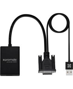 PROMATE proLink-V2H VGA to HDMI Converter / USB Audio Adapteris