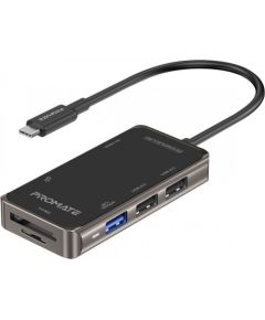 PROMATE PrimeHub-Lite USB-C Multimedia Hub / 4K HDMI / USB3.0 / SD / PD