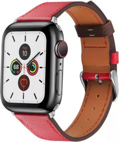 Кожаный ремешок Fusion для Apple Watch 38/40 мм красный