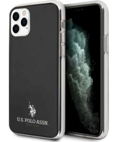 3MK U.S. Polo USHCN65TPUBK Small Horse Cover Aizsargapvalks Apple iPhone 11 Pro Max Melns