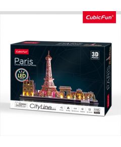 Cubic Fun CUBICFUN City Line 3D-пазл c LED-подсветкой Париж
