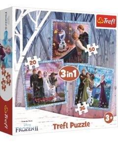 TREFL FROZEN Pužļu komplekts 3in1 Ledus Sirds 2