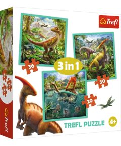 TREFL Pužļu komplekts Dinozauri, 3in1