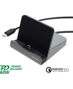 4smarts VoltDock Tablet Bezvadu Uzlādes Stacija priekš planšetdatora USB-C 60w