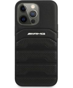 3MK AMG AMHCP13LGSEBK Back Case Кожанный Чехол для телефона Apple iPhone 13  Pro Черный