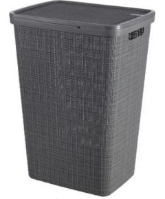 Curver laundry basket JUTE 58L Dark grey