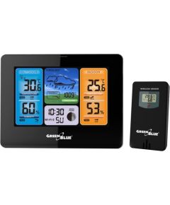 Greenblue Wireless WiFi Weather Station Outdoor Sensor Calendar Barometer Tuya Smart App IPX4
