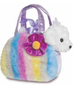 AURORA Fancy Pals Plīša kucēns violetā somā, 20 cm
