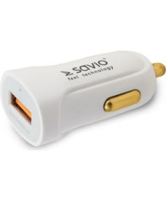 Savio Car Quick Charge charger Savio SA-05/B 3.0A, 1xUSB