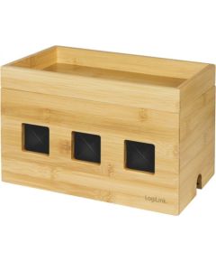 LOGILINK KAB0076 Cable box 255x140x165 mm bamboo