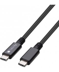 TECHLY USB 4 Gen 3 Type-C Cable M/M E-Mark 8K 40Gbps 100W PD 0.8m