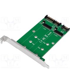 LOGILINK PC0086 2x SATA to 2x M.2 SATA SSD Adapter