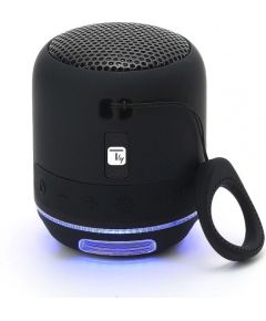 TECHLY Wireless Portable Speaker with Speakerphone and LED Lights Black