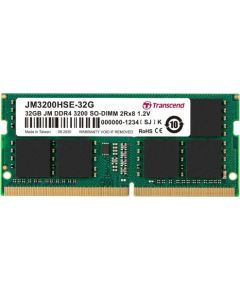 TRANSCEND 32GB JM DDR4 3200Mhz SO-DIMM 2Rx8 2Gx8 CL22 1.2V