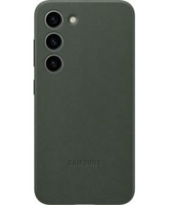 Samsung Galaxy S23 Leather Cover Green Oriģinālie maciņi