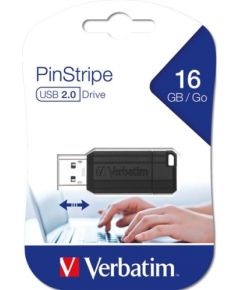 Verbatim Store n Go 16GB Pinstripe USB 2.0 black