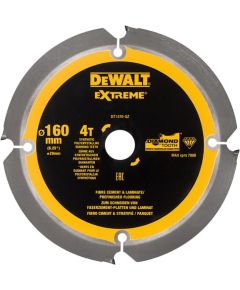 Griešanas disks šķiedru cementam DeWalt; 160x1,8x20,0 mm; Z4; 12°