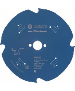 Griešanas disks šķiedru cementam Bosch Expert for Fiber Cement; 165x2,2x20,0 mm; Z4; 10°