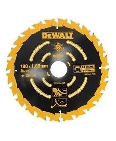 Griešanas disks kokam DeWalt; 190x1,65x30,0 mm; Z24; 18°